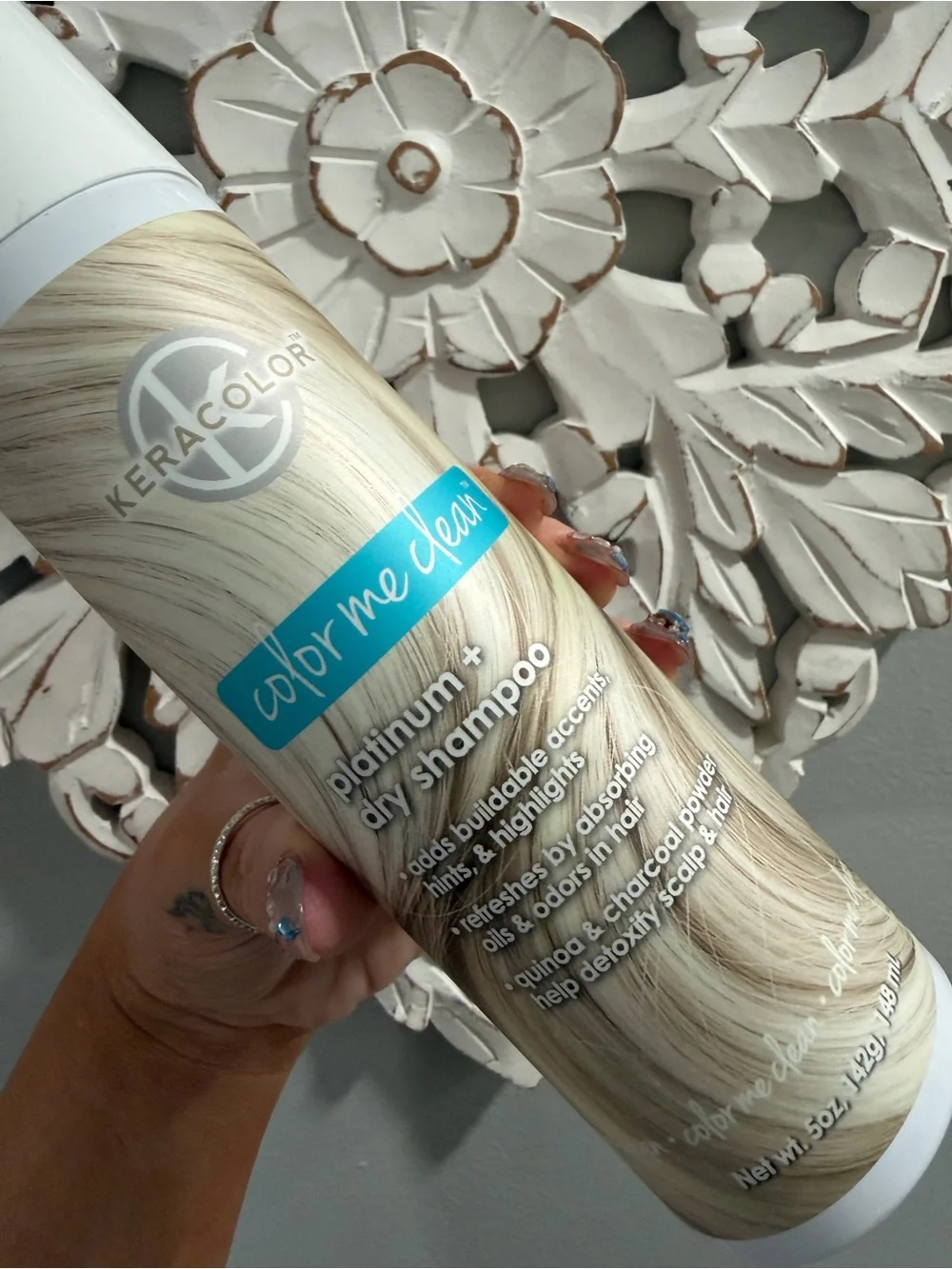Color Me Cool Platinum Dry Shampoo - White